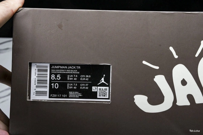 Rep TBK x Jack FZ8117-101 Scott Red Travis Jordan Jumpman TR University 0713